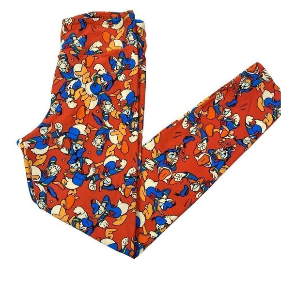 Lularoe‎ Disney Angry Donald Duck Leggings OS - Picture 1 of 5